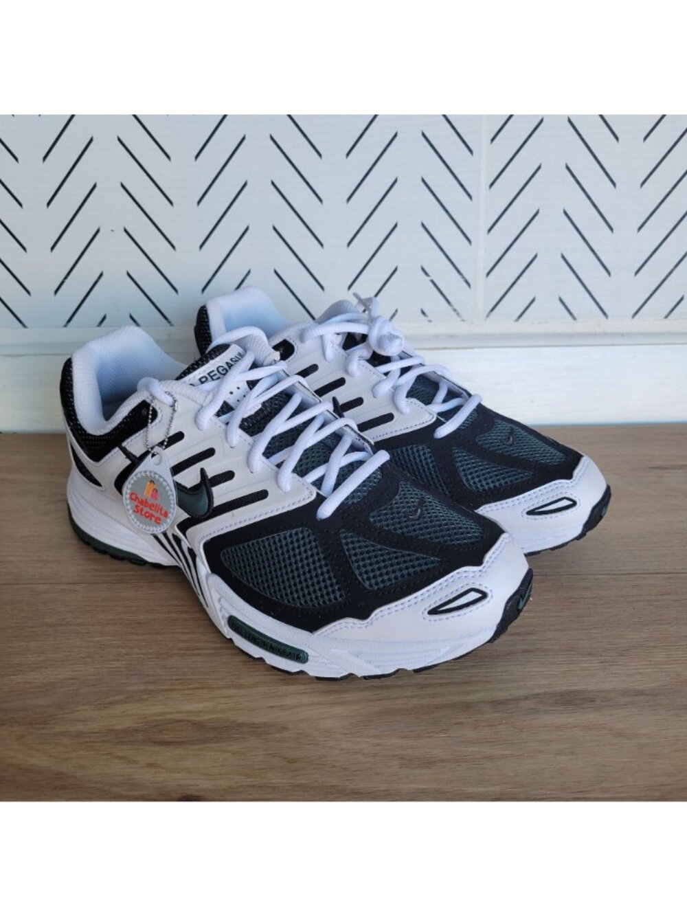 Nike Air Zoom Pegasus 2005 10 Women Running Shoes White Green Sneaker HQ5718-102 - Picture 3 of 11